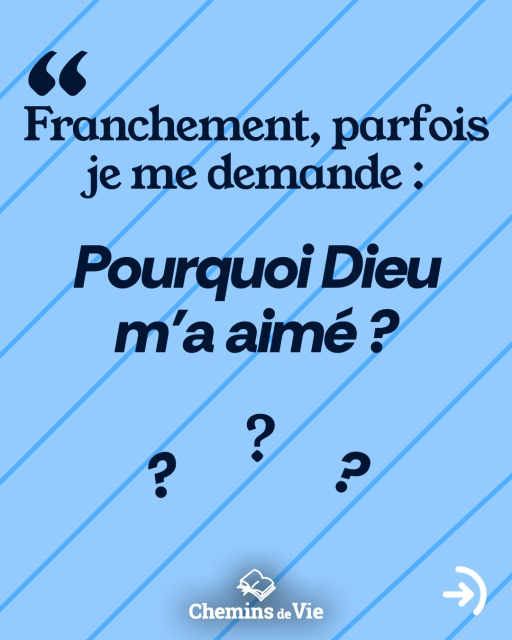 Cet amour gratuit, immérité, qui dépasse tout ce qu'on peut comprendre, c'est ce qu'on appelle la grâce.Dieu l'a fait parce qu'il m'aime et parce qu'il vous aime.
Il nous tend la main et attend que nous fassions un pas vers Lui.
Pas besoin d'être parfaits.Il nous demande juste de lui faire confiance.
Et si aujourd'hui, vous faisiez ce pas ?
Juste une prière. Même simple. Même silencieuse.
Il entend.👉 Faites ce pas aujourd'hui !🔗 Plus d'infos sur pharefm.com/pourquoi-pas ou dans notre bio Instagram ✨